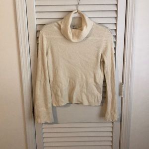 Bell sleeve cowl/turtle neck sweater